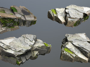 Cliff rocks 3Dモデル