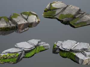 Cliff rocks 3Dモデル