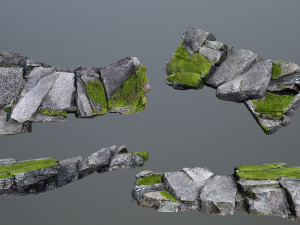 Cliff rocks 3Dモデル