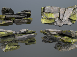 Cliff rocks 3Dモデル