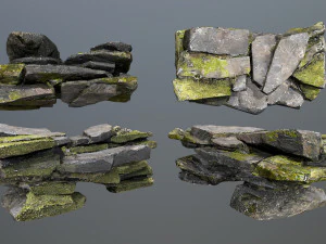 Cliff rocks 3D Model