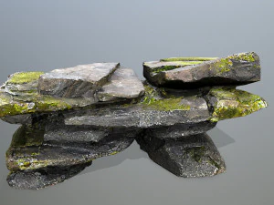 Cliff rocks 3D Model