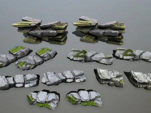 Cliff rocks 3D Model