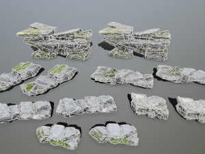 Cliff rocks 3Dモデル