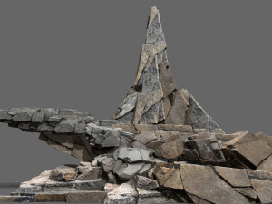Cliff rocks 3D Model
