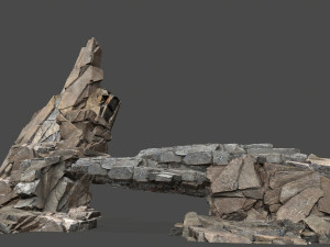 Cliff rocks 3D Model