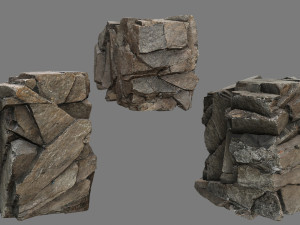 Cliff rocks 3D Model