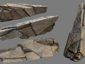 Cliff rocks 3D Model
