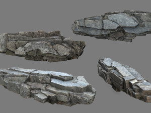 Cliff rocks 3D Model