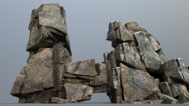 Cliff rocks Modelo 3D .c4d .max .obj .3ds .fbx .stl .blend
