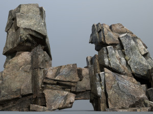 Cliff rocks 3D-Modell