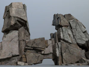 Скелі скелі 3D Модель