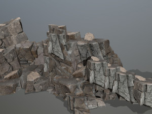 Cliff rocks Model 3D
