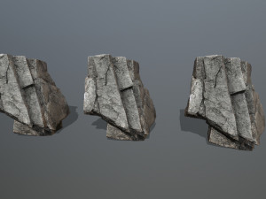 Cliff rocks Model 3D