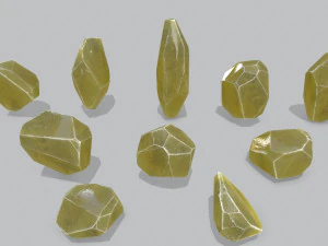 Crystal set 3D Model