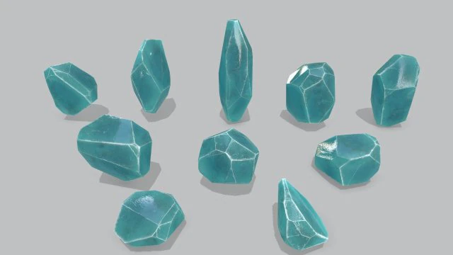 Crystal set 3D Model .c4d .max .obj .3ds .fbx .stl .blend 