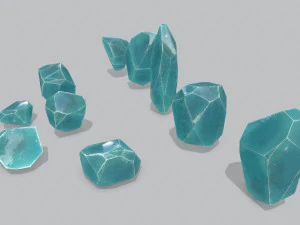 Crystal set 3D Model