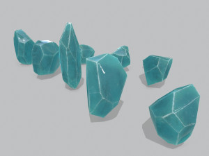 Crystal set 3D मॉडल