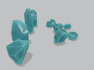 Crystal set 3D Model