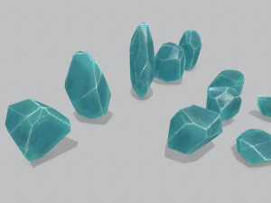Crystal set 3D मॉडल