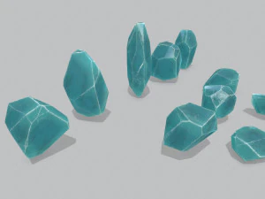 Crystal set 3D Model