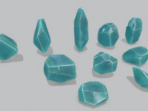 Crystal set 3D Model