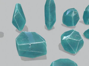 Crystal set 3D Model