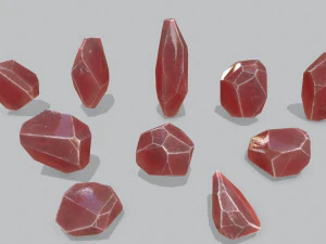 クリスタルセット 3Dモデル