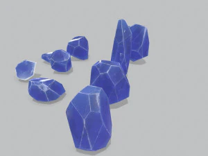 Crystal set 3D Model