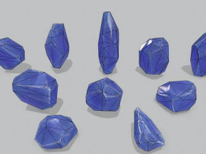 Crystal set 3D Model