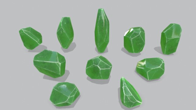 Crystal set Modelo 3D .c4d .max .obj .3ds .fbx .stl .blend 