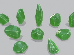 Crystal set 3D Model