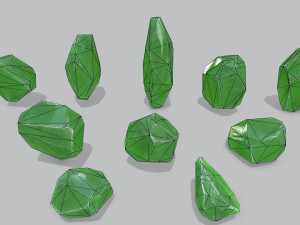 Crystal set Modelo 3D