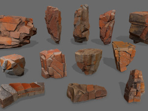 Desert rocks 3D Модель