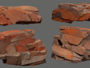 Desert rocks 3D Model