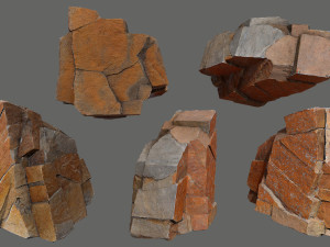 Desert rocks 3D Model