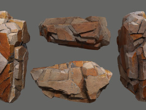Desert rocks 3D Model