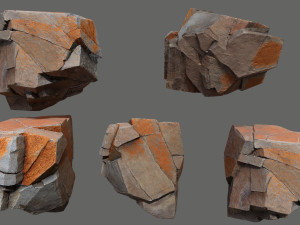 Desert rocks 3D Model