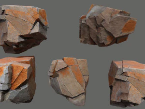 Desert rocks 3D Model