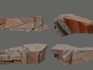 Desert rocks 3D Model