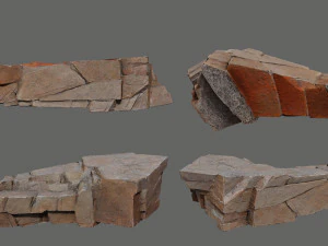 Desert rocks 3D Model