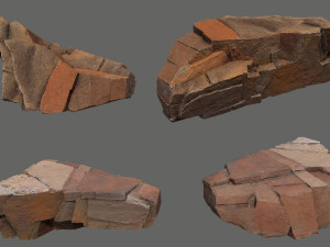 Desert rocks 3D Model