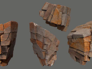 Desert rocks 3D Model