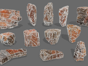Desert rocks 3D Model