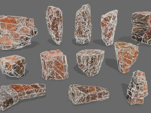 Desert rocks 3D Model