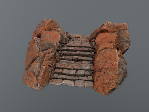 Ruin Stairs Modello 3D