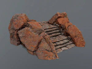 Ruin Stairs 3D Model