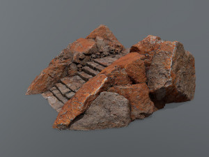 Ruin Stairs Modello 3D