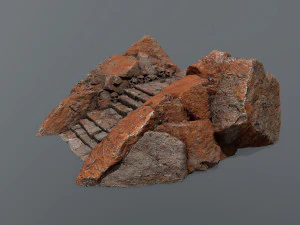Ruin Stairs 3D Model