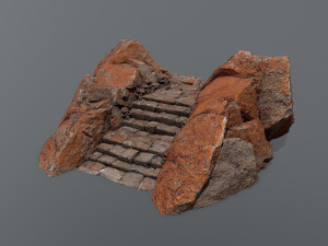 Ruin Stairs Modello 3D